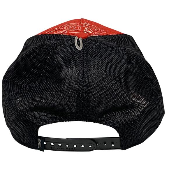 Goorin Bros The Farm Deadly Black Widow Spider Trucker Hat Cap Red Bandana New - Picture 3 of 6